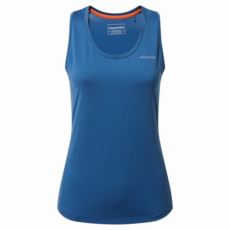 Craghoppers Aliso Vest Top Women's T-Shirts Blue | UXZ680SJ