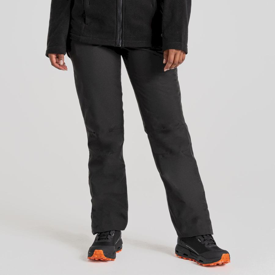 Craghoppers Aysgarth II Thermo Waterproof Women's Trousers Black | DUL2293AE