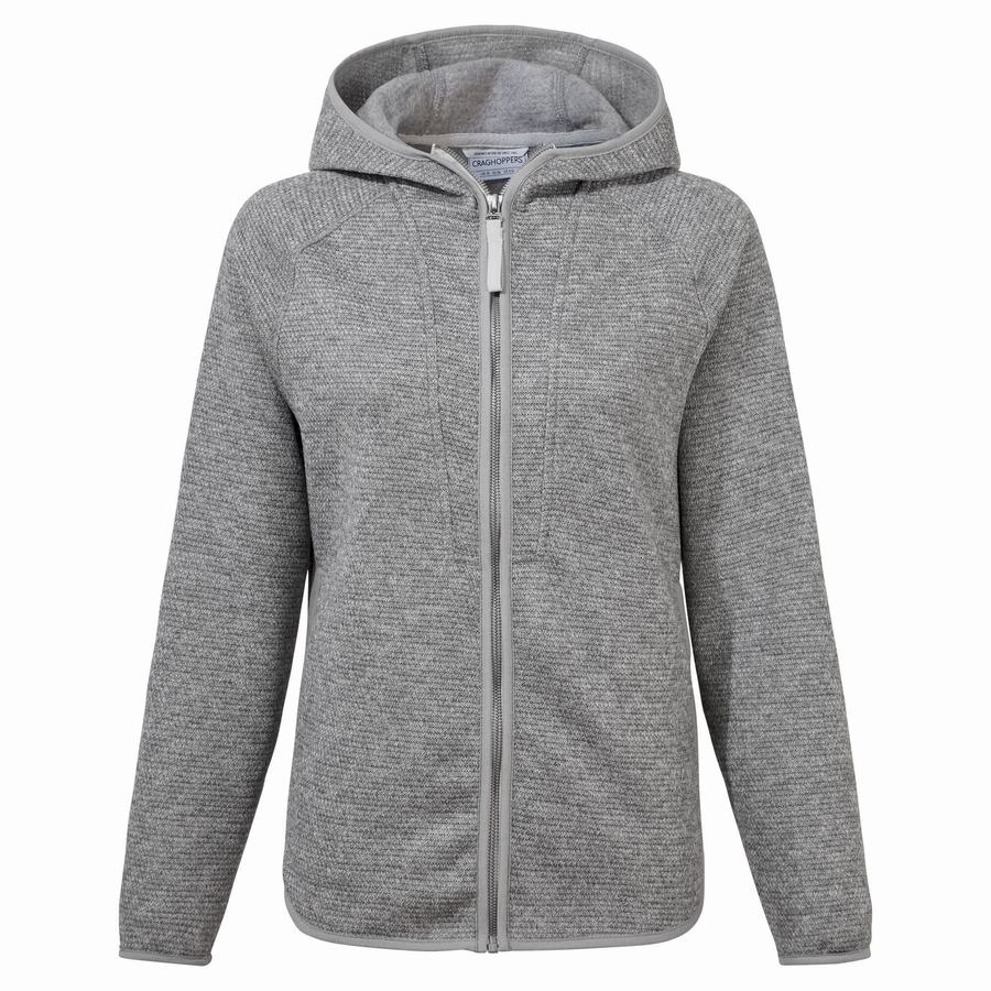 Craghoppers Elena Hooded Women's Sweaters Grey | PSV8095MU