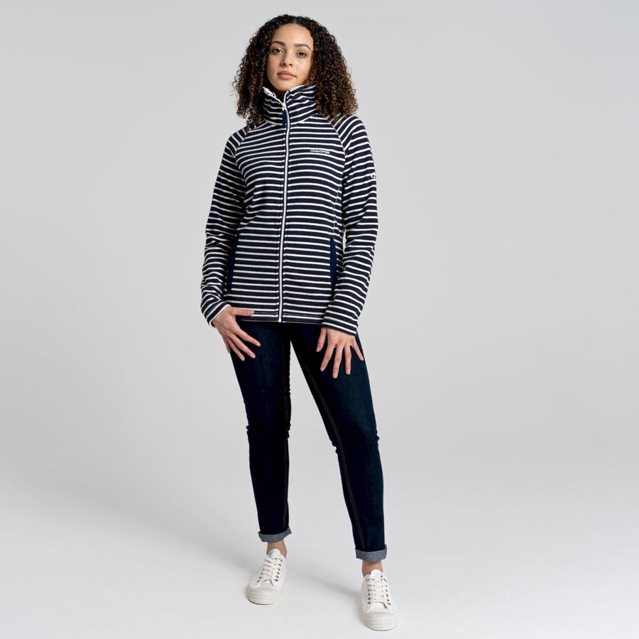 Craghoppers Ella Women's Sweaters Blue Navy Stripes | BON7242QH