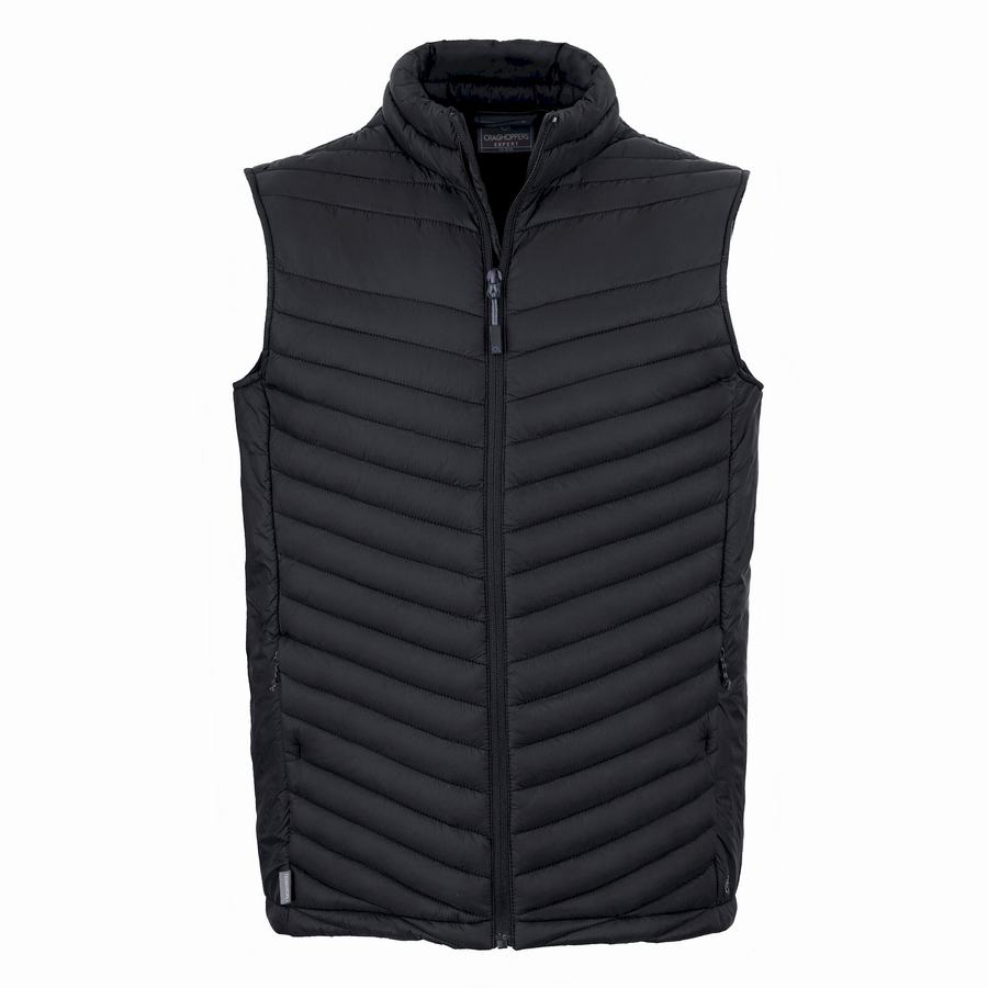 Craghoppers Expert Expolite Thermal Vest Men's Gilets Black | VJP2466QJ