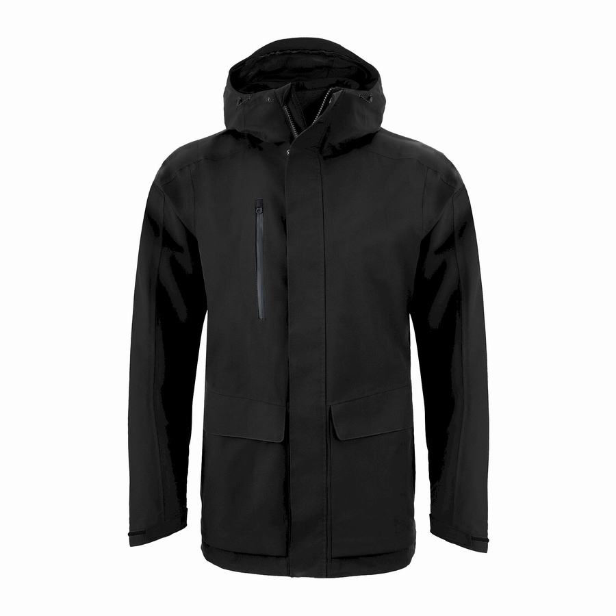 Craghoppers Expert Kiwi Pro Stretch Long Men's Jackets Black | IZW3378IN