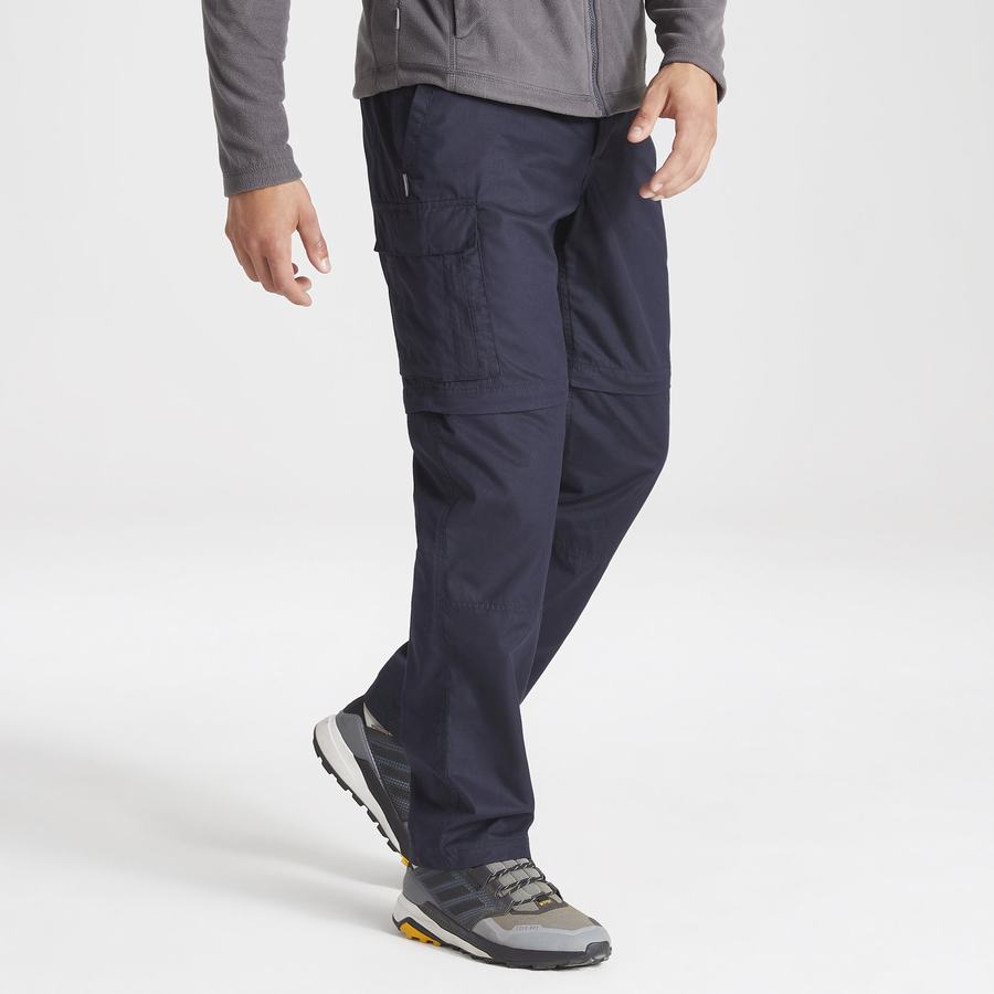 Craghoppers Expert Kiwi Tailored Men's Trousers Navy | KWR3655XZ