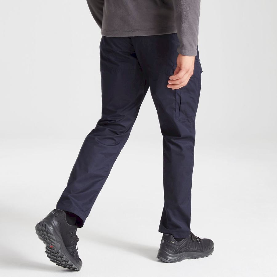 Craghoppers Expert Kiwi Tailored Men's Trousers Navy | SAK536TX