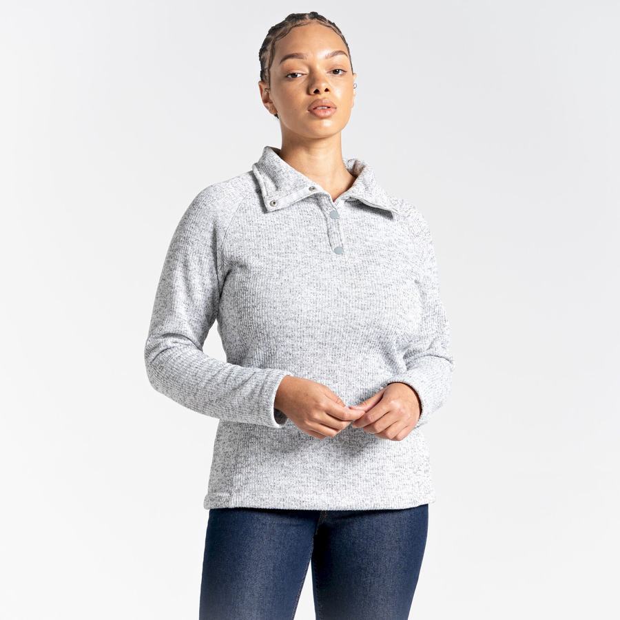 Craghoppers Janeal Half Zip Women's Sweaters Grey | MHC3165JF