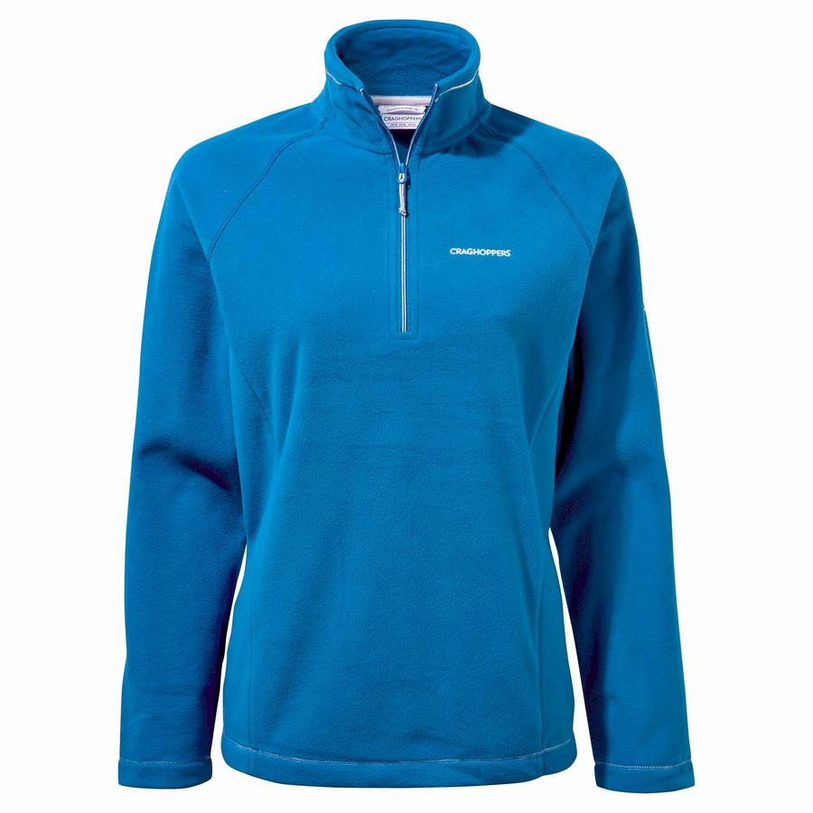 Craghoppers Miska Half Zip Women's Sweaters Blue | ABZ2278SK