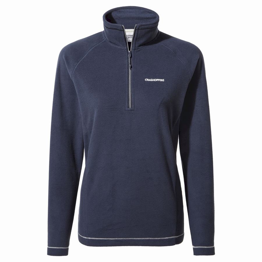 Craghoppers Miska Half Zip Women's Sweaters Blue Navy | JEI2355HI