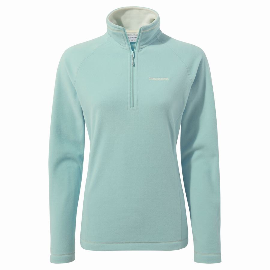 Craghoppers Miska Half Zip Women's Sweaters Green | ONA848QQ