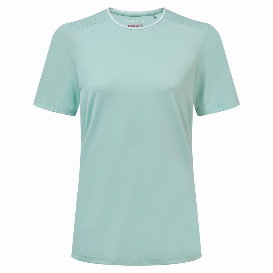 Craghoppers NosiLife Candella Short Sleeved Women's T-Shirts Green | XSY1678DU