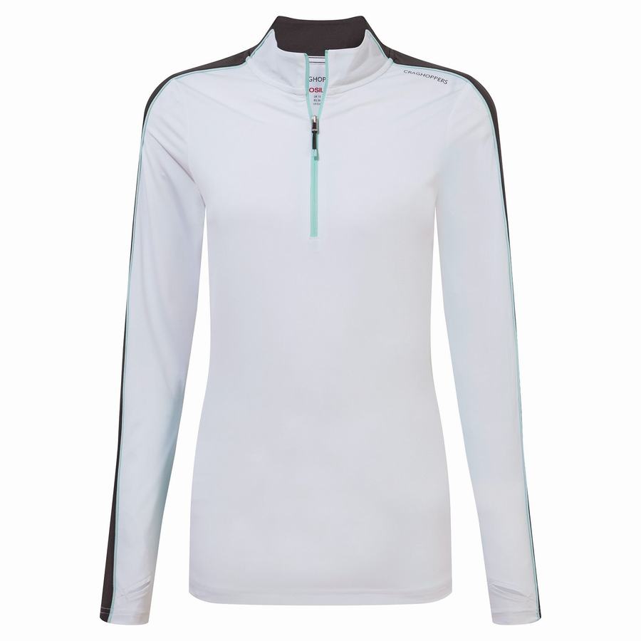 Craghoppers NosiLife Marcella Long Sleeved Women's T-Shirts White | UKE4895JT