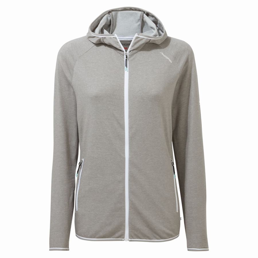 Craghoppers NosiLife Milanta Hooded Women's T-Shirts Grey | CWM4840IM