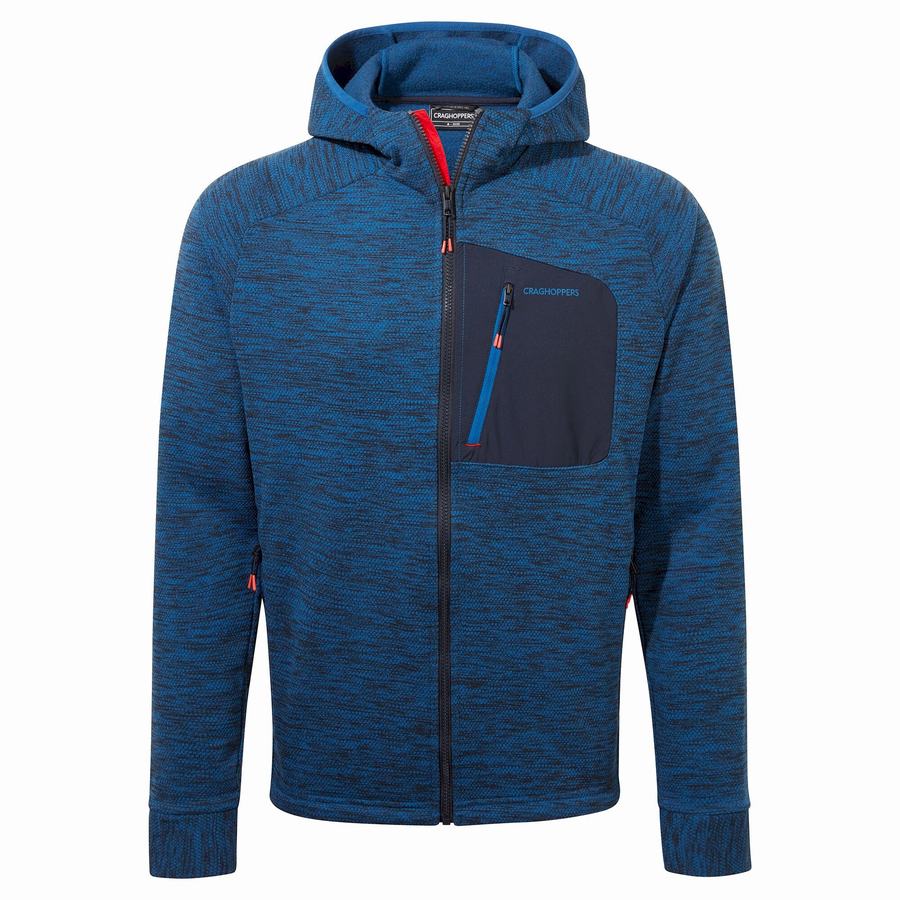 Craghoppers Tarbert Hooded Men's Jackets Blue | JYF2951MY