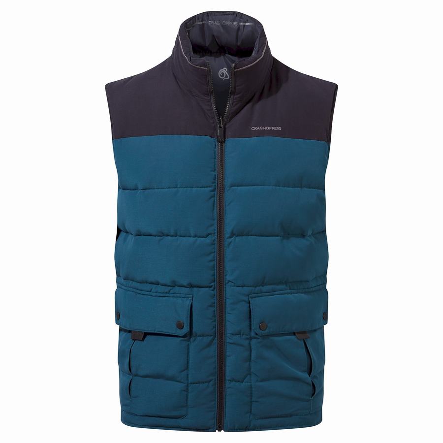 Craghoppers Trillick Downlike Men's Gilets Navy Blue | ZFY10097IE