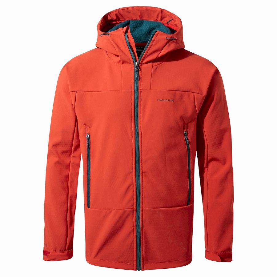 Craghoppers Tripp Hooded Men's Jackets Red | RTM2422BT