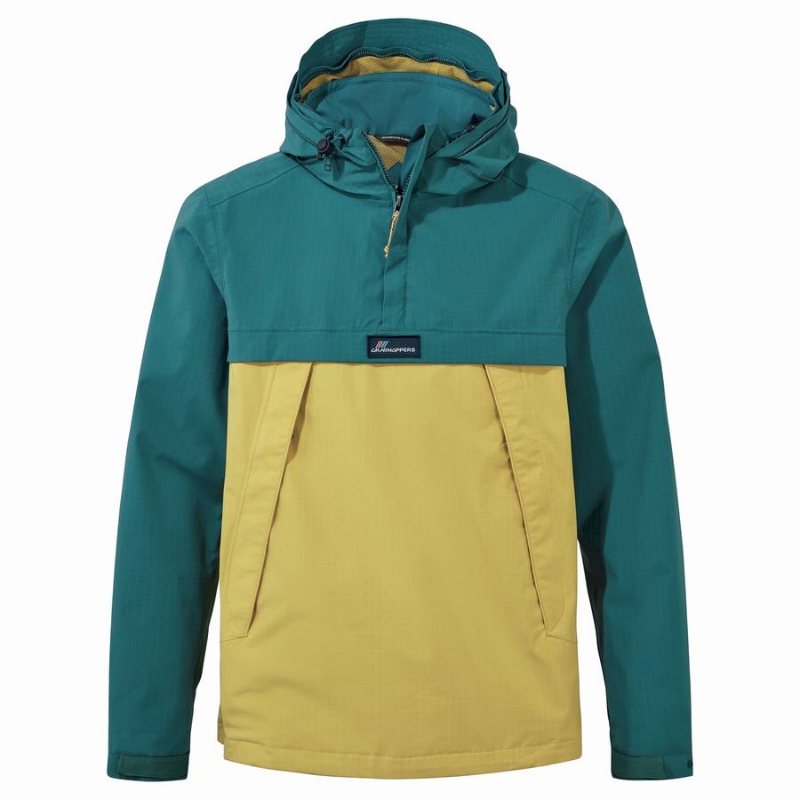 Craghoppers Waterproof Anderson Cagoule Women's Jackets Green Yellow | JYX1100TV