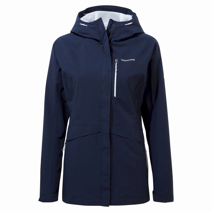 Craghoppers Waterproof Caldbeck Women's Jackets Blue Navy | JVN7881IO