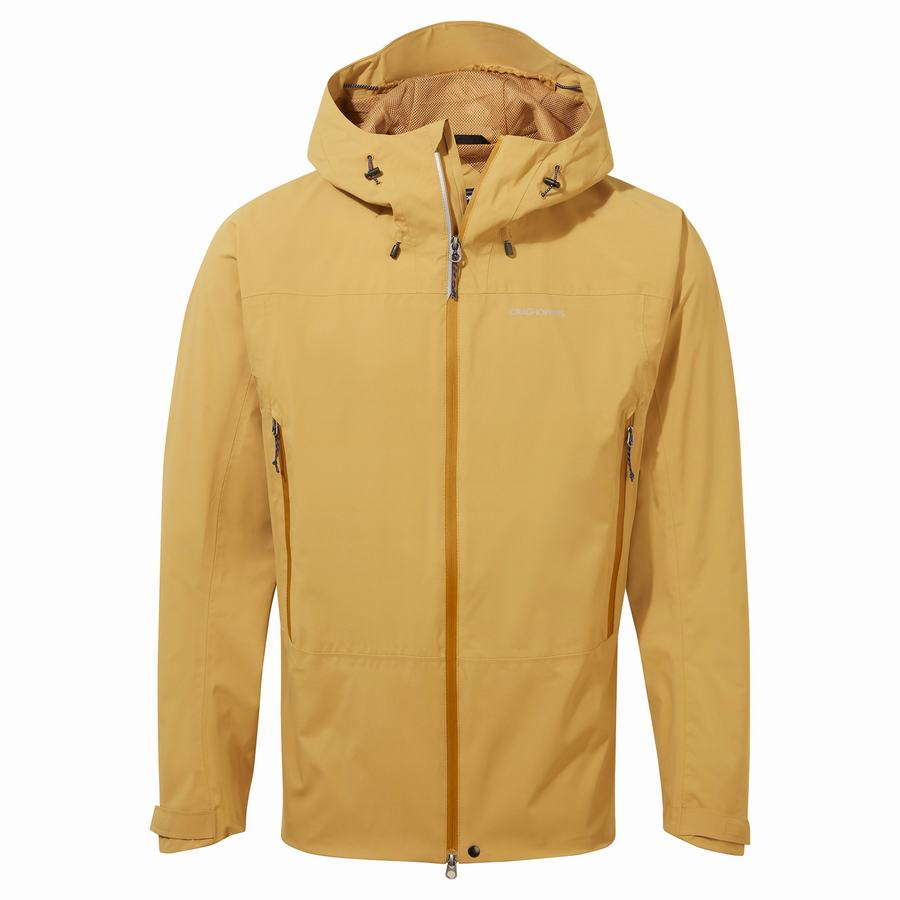 Craghoppers Waterproof Gryffin Men's Jackets Yellow | FWF8447FX