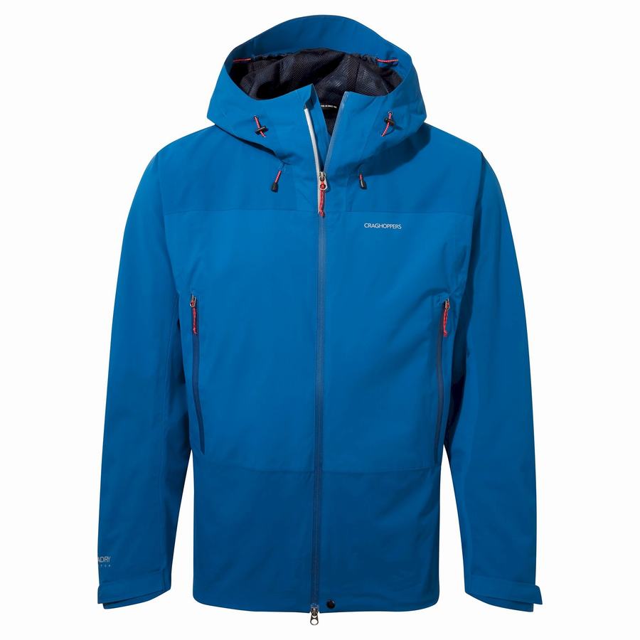 Craghoppers Waterproof Gryffin Men's Jackets Blue Dark Blue | OTX9885JY