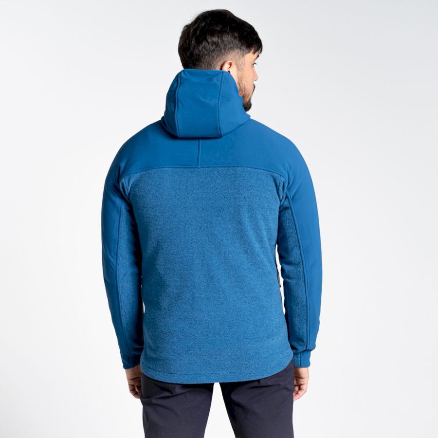 Craghoppers Abrigo Hooded Men's Sweaters Navy Blue | OLI6416UO