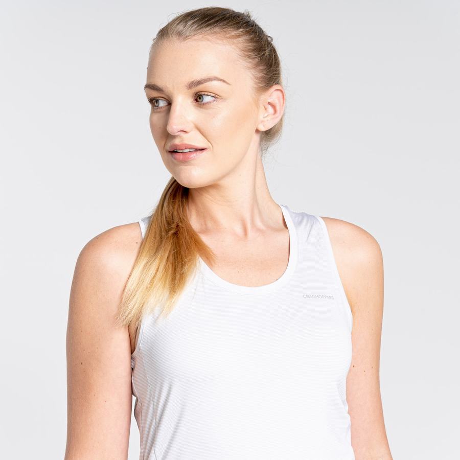 Craghoppers Aliso Vest Top Women's T-Shirts White | LUB148KY