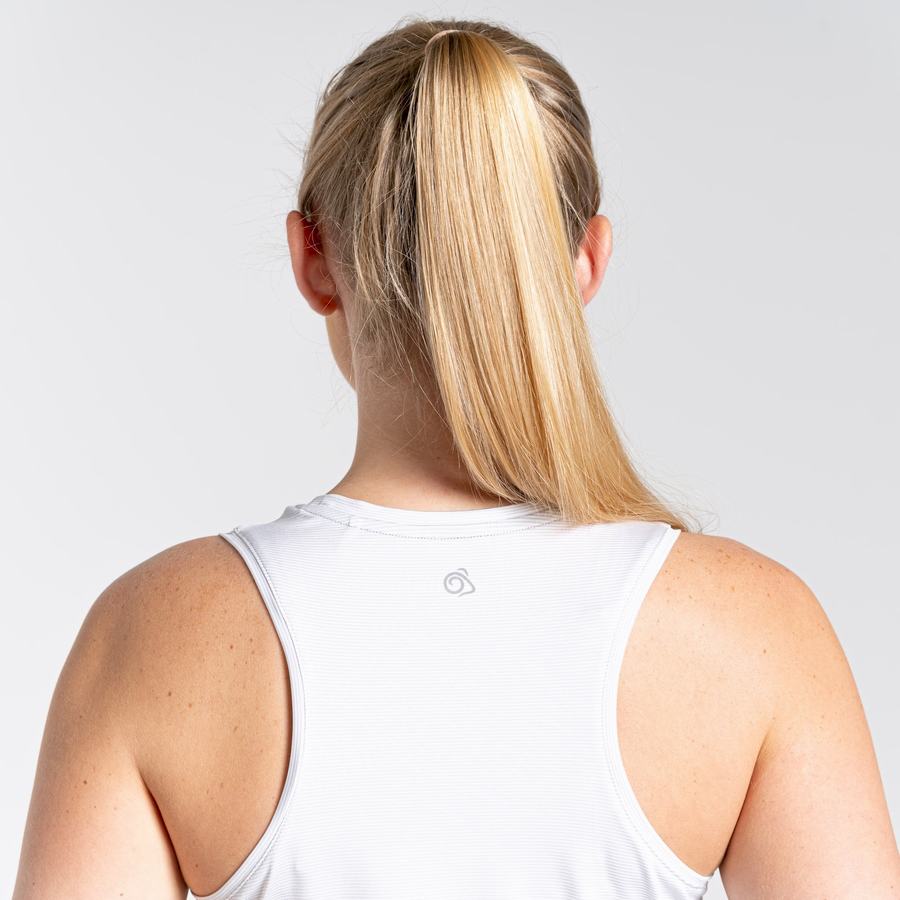 Craghoppers Aliso Vest Top Women's T-Shirts White | LUB148KY