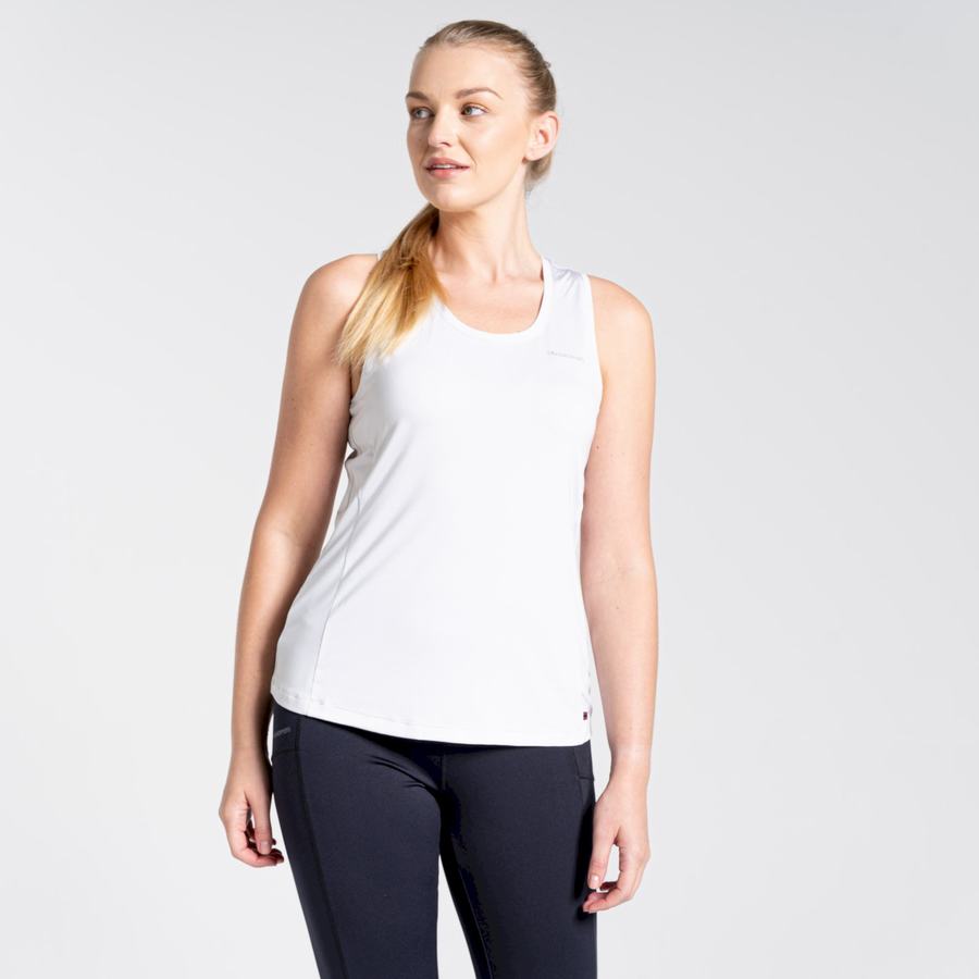 Craghoppers Aliso Vest Top Women's T-Shirts White | LUB148KY