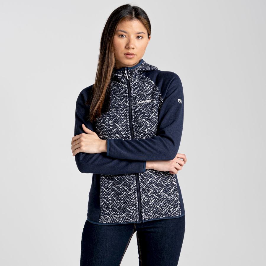 Craghoppers Alliva Hooded Women's Jackets Blue Navy | SMO6278AD