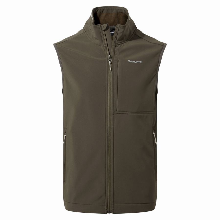 Craghoppers Altis Vest Men's Gilets Green | OHA1244VO