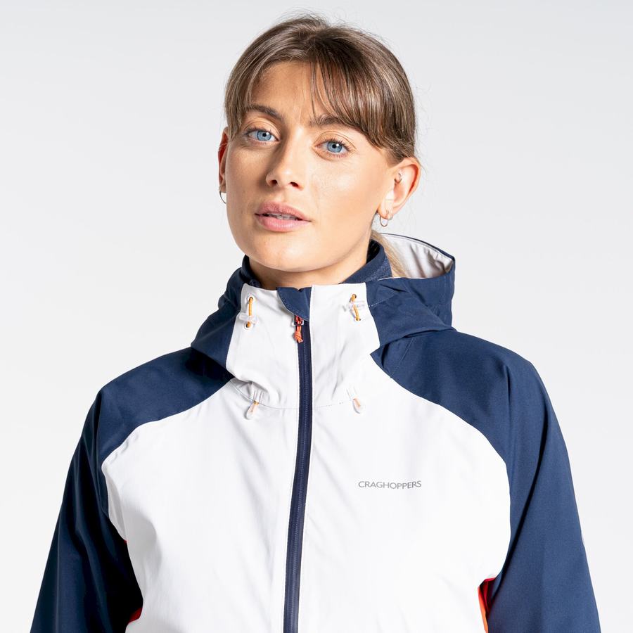 Craghoppers Anza Women's Jackets Blue Navy Grey Orange | JOO528OL