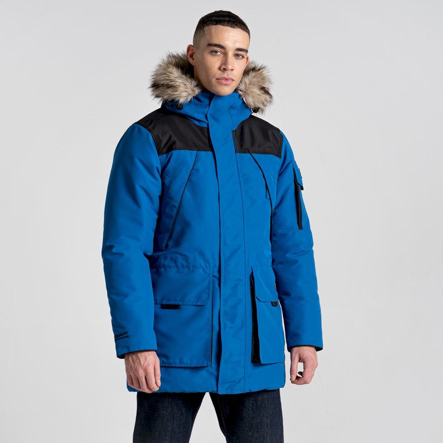 Craghoppers Bishorn II Insulated Men's Jackets Blue Black | AMR17IH