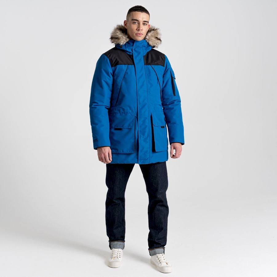 Craghoppers Bishorn II Insulated Men's Jackets Blue Black | AMR17IH