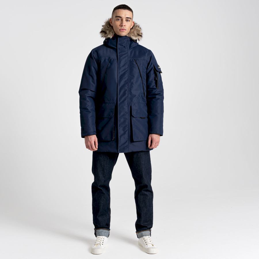 Craghoppers Bishorn II Insulated Men's Jackets Blue Navy | VXM9430VB