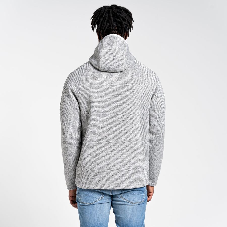 Craghoppers Brayden Hooded Men's Sweaters Silver | KKE6848JK