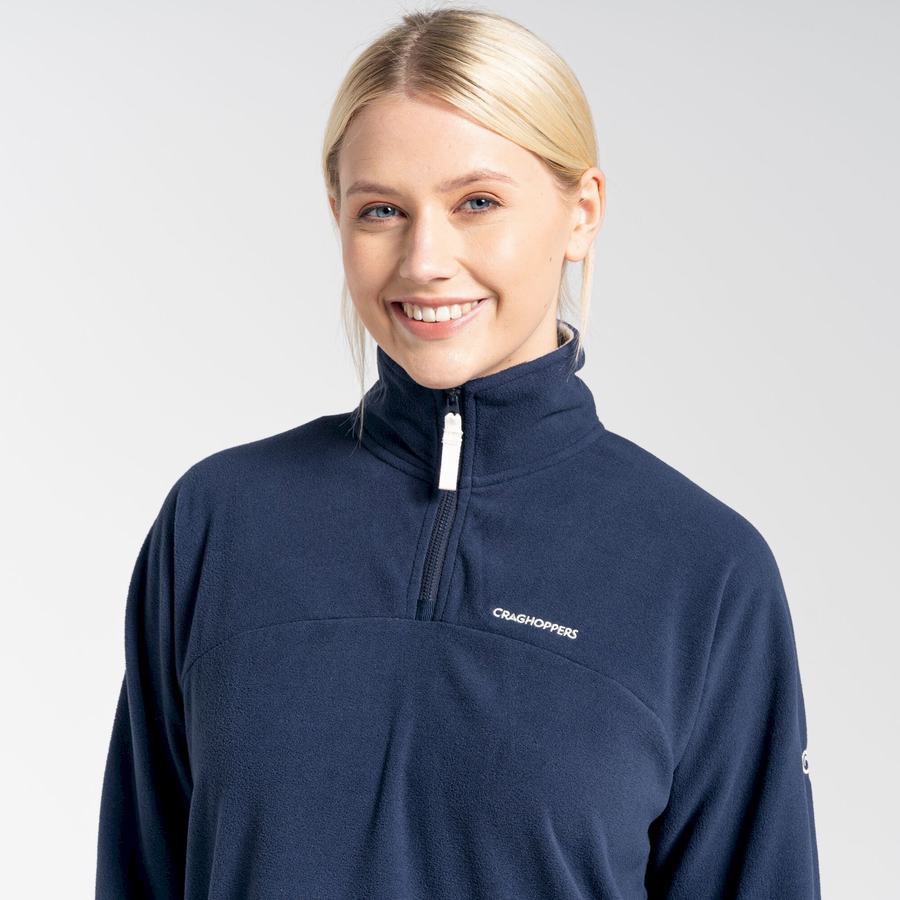 Craghoppers Cabrillo Half Zip Women's Sweaters Blue Navy | HKV433AZ