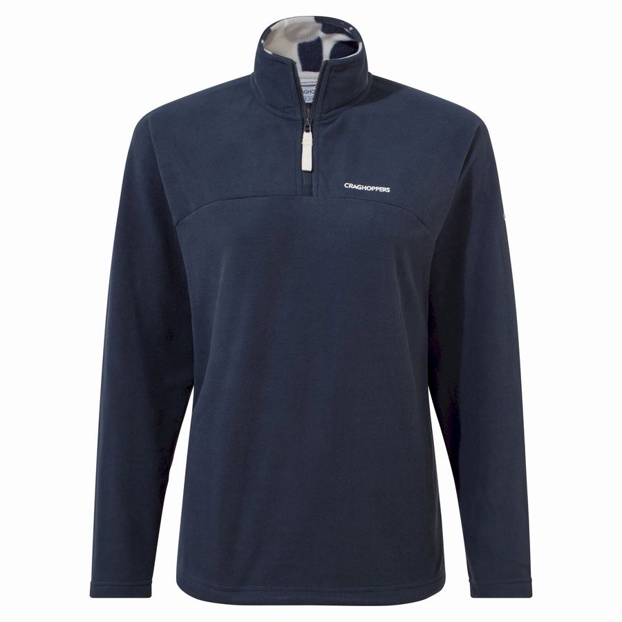 Craghoppers Cabrillo Half Zip Women's Sweaters Blue Navy | HKV433AZ