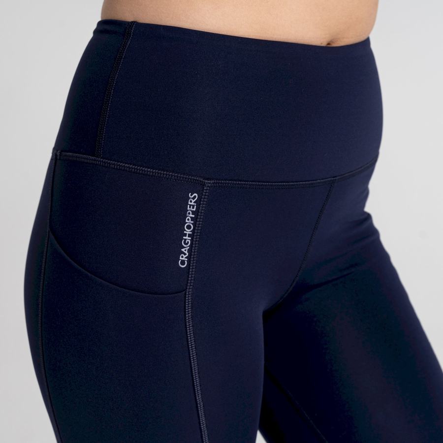 Craghoppers Compression Thermal Women's Leggings Blue Navy | NQJ6270QF