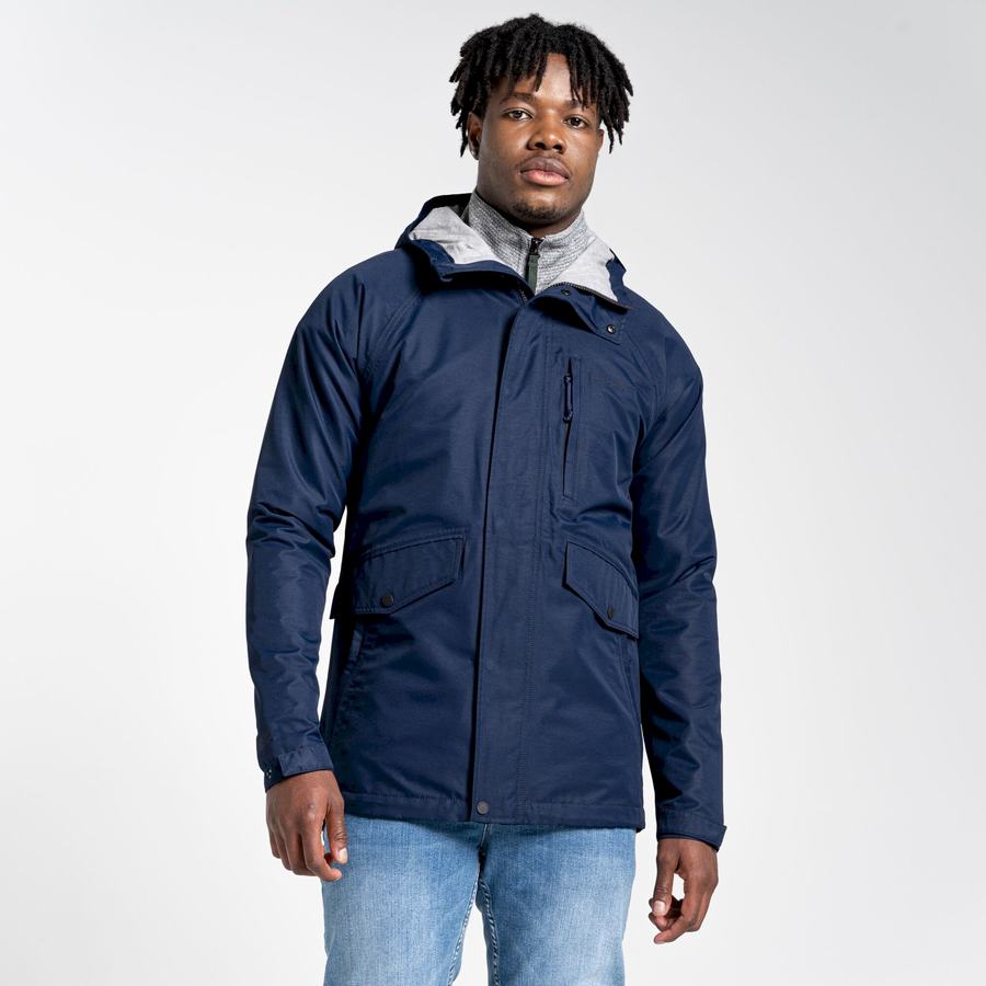 Craghoppers Cove Men's Jackets Blue Navy | FKR4469GP