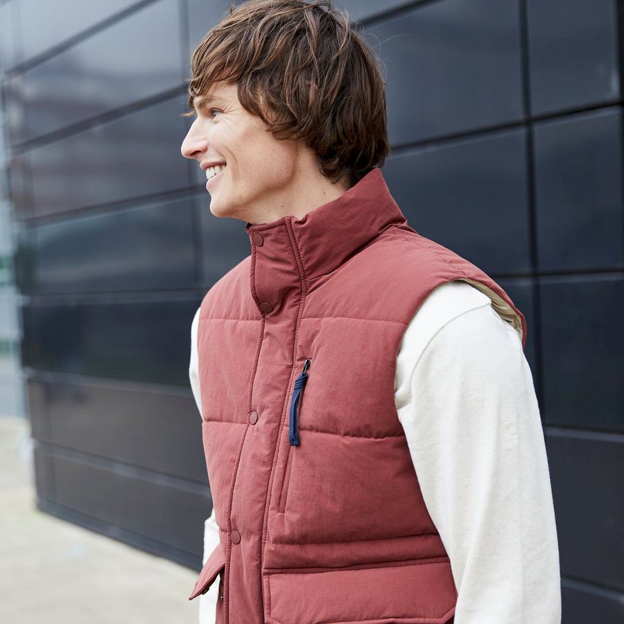 Craghoppers Dunbeath Vest Men's Gilets Red | FRE8398FB