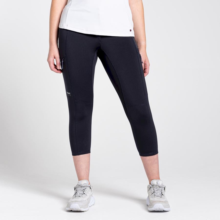 Craghoppers Dynamic Cropped Women's Leggings Navy | NTT726QK