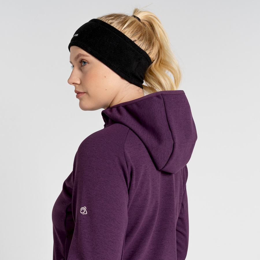 Craghoppers Dynamic Pro Hooded Women's Sweaters Deep Purple | JGX418XS