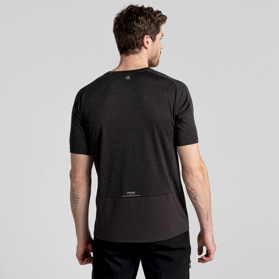 Craghoppers Dynamic Pro Short Sleeved Men's T-Shirts Black | QKO7774UI