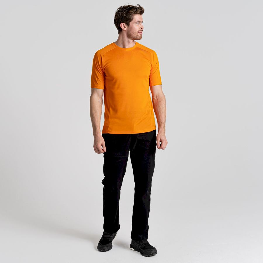 Craghoppers Dynamic Pro Short Sleeved Men's T-Shirts Orange | TEH3123YQ