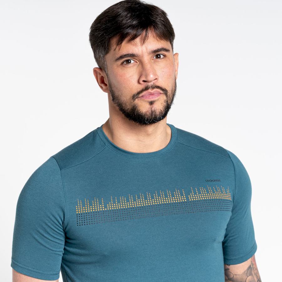 Craghoppers Dynamic Short Sleeved Men's T-Shirts Green | MZB9950QY