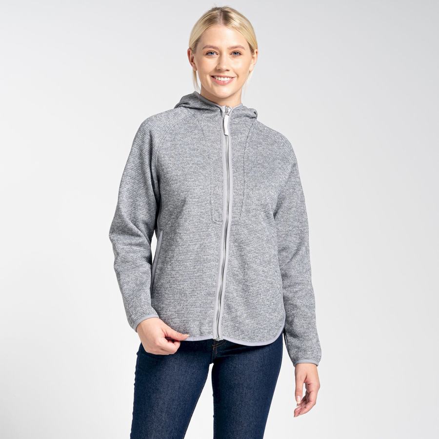 Craghoppers Elena Hooded Women's Sweaters Grey | PSV8095MU