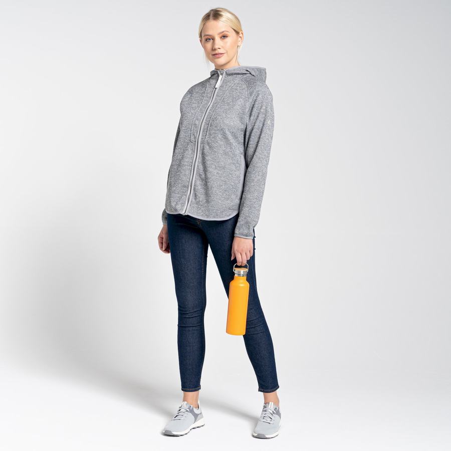 Craghoppers Elena Hooded Women's Sweaters Grey | PSV8095MU