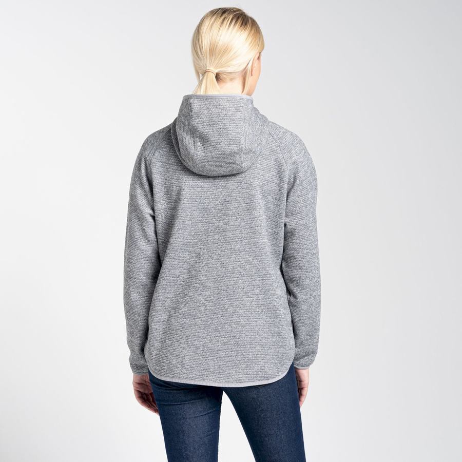 Craghoppers Elena Hooded Women's Sweaters Grey | PSV8095MU