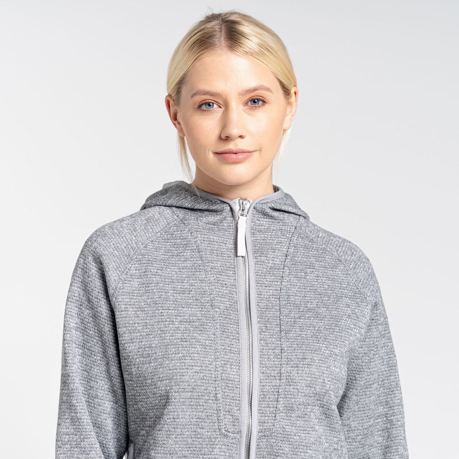 Craghoppers Elena Hooded Women's Sweaters Grey | PSV8095MU