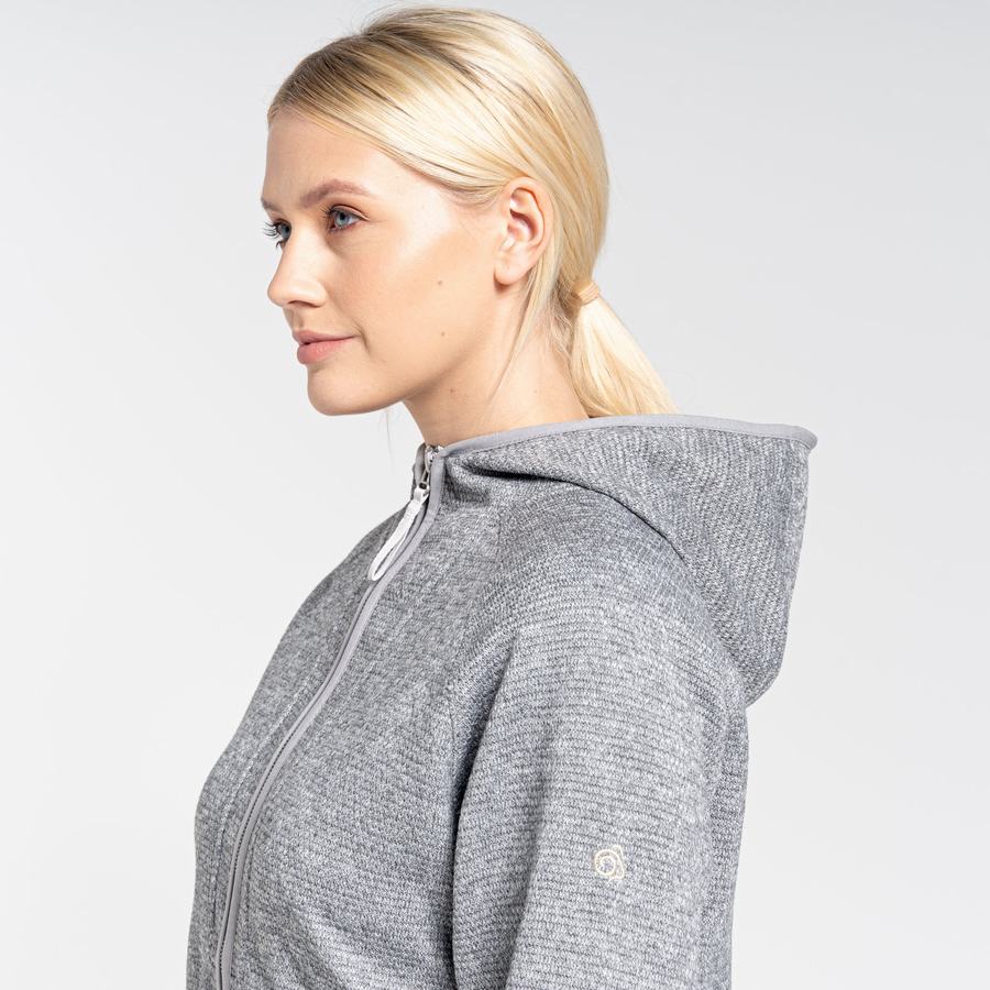 Craghoppers Elena Hooded Women's Sweaters Grey | PSV8095MU