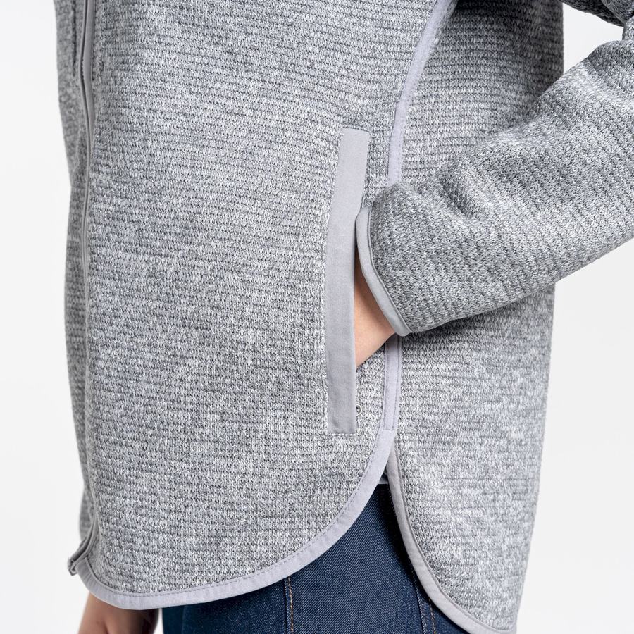 Craghoppers Elena Hooded Women's Sweaters Grey | PSV8095MU