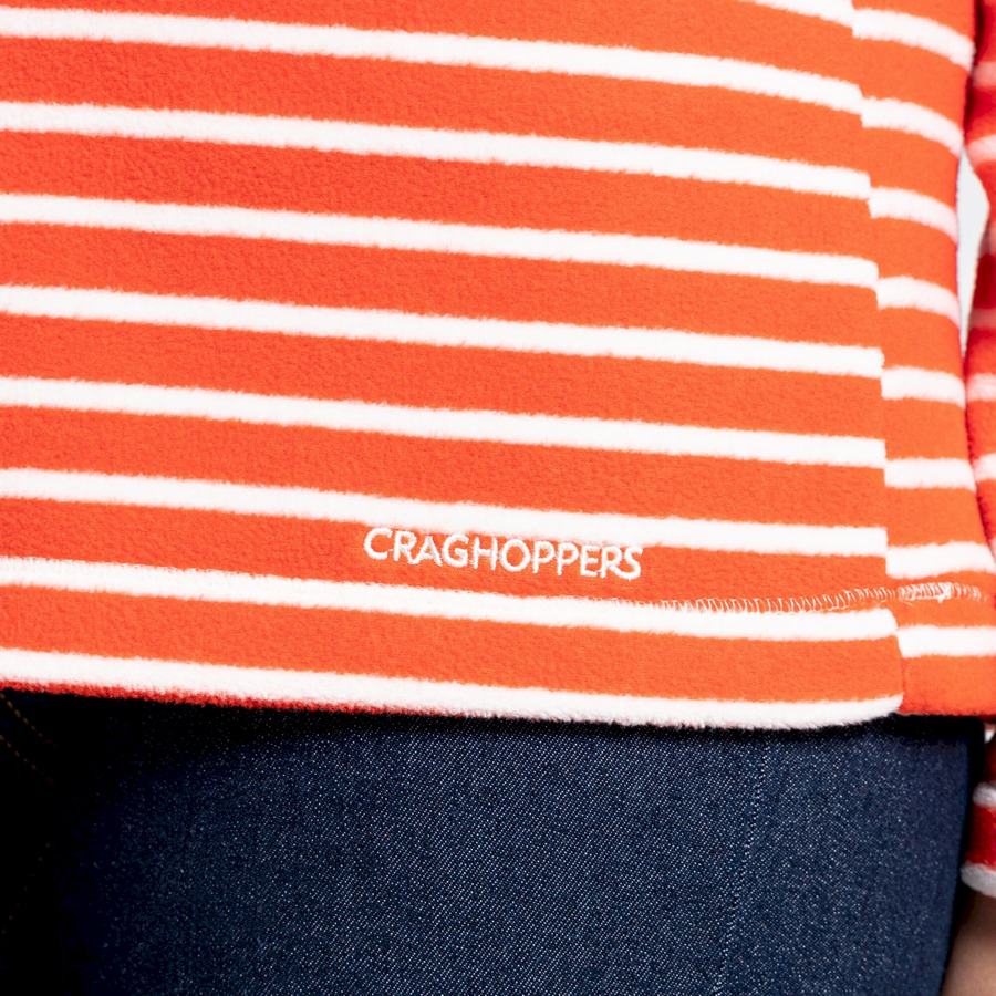 Craghoppers Ella Overhead Women's Sweaters Orange Stripes | FJT5636YB